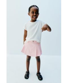 Zara Юбка из ткани твилл с складками , Цвет: Розовый, Размер: 1½ лет (86 см)