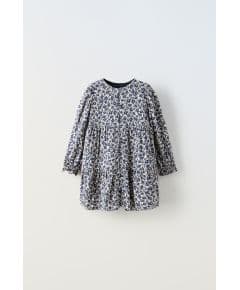 Zara Платье с цветочным узором , Цвет: Синий, Размер: 1½ лет (86 см)