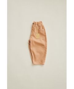 Zara Timelesz - брюки из твили в стиле balloon fit , Цвет: Оранжевый, Размер: 1½ лет (86 см)