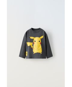 Zara Футболка pikachu pokémon™ , Цвет: Серый, Размер: 9-12 месяцев (80 см)