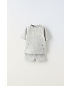 Zara   plush varsity jogging co-ord , Цвет: Серый, Размер: 1½ лет (86 см)