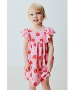 Zara Платье с печатным жаккардом , Цвет: Розовый, Размер: 1½ лет (86 см)