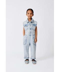 Zara Тканевый комбинезон denim worker , Цвет: Синий, Размер: 1½ лет (86 см)