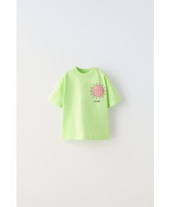 Zara Футболка с круглым вырезом и короткими рукавами, Цвет: multicolor, Размер: 1½ лет (86 см)