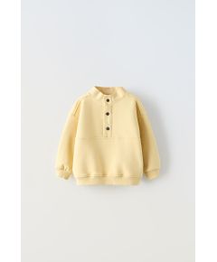 Zara Толстовка с молнией на пуговицах , Цвет: Жёлтый, Размер: 1½ лет (86 см)