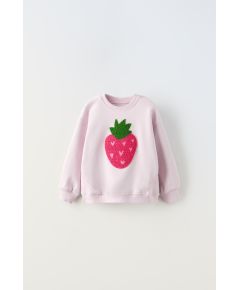 Zara Свитшот terry fruit , Цвет: Розовый, Размер: 1½ лет (86 см)