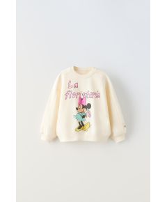 Zara Свитшот minnie mouse © disney , Цвет: Белый, Размер: 1½ лет (86 см)