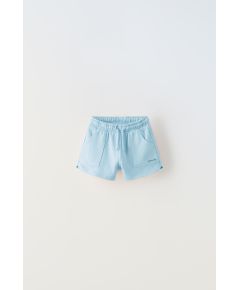 Zara Плюшевые джерси бермуды с карманами , Цвет: Синий, Размер: 1½ лет (86 см)