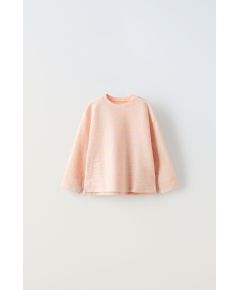 Zara Полосатая футболка , Цвет: Розовый, Размер: 1½ лет (86 см)