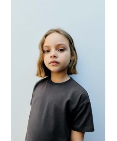 Zara Базовая футболка , Цвет: Металлик, Размер: 1½ лет (86 см)