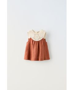 Zara Верх с крючком в контрастном стиле , Цвет: Оранжевый, Размер: 1½ лет (86 см)