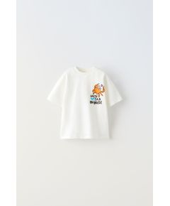 Zara Футболка crab beach с разделителем , Цвет: Белый, Размер: 1½ лет (86 см)