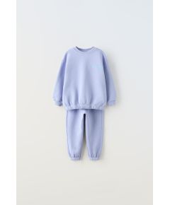 Zara  slogan sweatshirt and jogger trousers co-ord , Цвет: Синий, Размер: 2 лет (92 см)