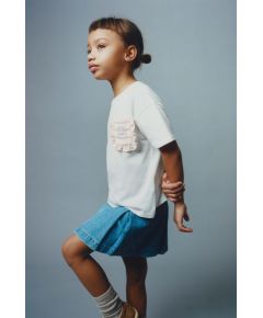 Zara Футболка с контрастным бантом , Цвет: Розовый, Размер: 1½ лет (86 см)