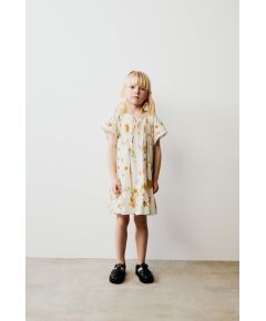 Zara Платье в цветочный принт , Цвет: Бежевый, Размер: 1½ лет (86 см)