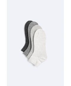 Zara  pack of 4 ankle socks , Цвет: С принтом, Размер: M(39-42) (US M(6-9))