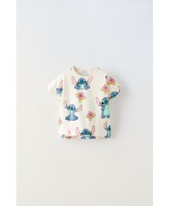 Zara Футболка © disney с принтом, Цвет: Бежевый, Размер: 1½ лет (86 см)