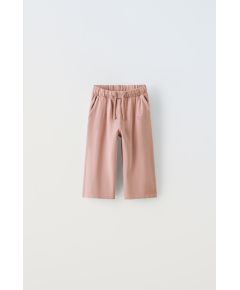 Zara Штаны из мягкого джерси с вышивкой , Цвет: Оранжевый, Размер: 1½ лет (86 см)