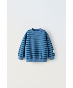 Zara Полосатый свитшот , Цвет: Синий, Размер: 1½ лет (86 см)