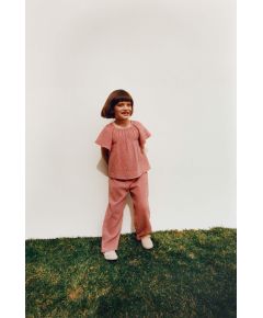 Zara Текстурированная рубашка , Цвет: Оранжевый, Размер: 1½ лет (86 см)