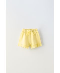 Zara Плюшевые бермуды с бантом и оборками , Цвет: Жёлтый, Размер: 1½ лет (86 см)