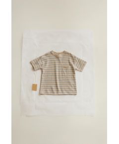 Zara Timelesz- полосатая футболка из льня , Цвет: Синий, Размер: 1½ лет (86 см)