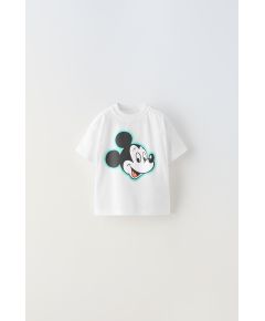 Zara Футболка с изображением mickey mouse © disney , Цвет: Белый, Размер: 1½ лет (86 см)