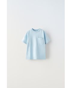 Zara Простая футболка с карманом , Цвет: Синий, Размер: 1½ лет (86 см)