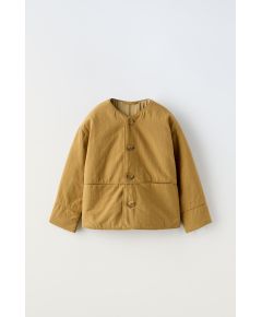 Zara Утепленная куртка с текстурой , Цвет: Коричневый, Размер: 1½ лет (86 см)