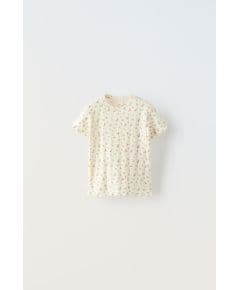 Zara Флорал флорль ft-shirt , Цвет: Бежевый, Размер: 1½ лет (86 см)