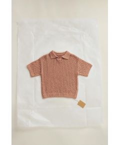 Zara Timelesz - открытая вязаная поло-рубашка , Цвет: Оранжевый, Размер: 2 лет (92 см)