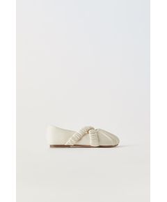 Zara Models for starfit® technology: ballet flats with technical insole foam for a comfortable, cushioned, and durable fit, Цвет: Белый, Размер: 27 (16,9 см)