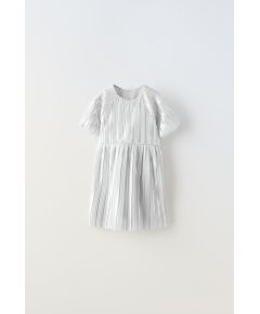 Zara Плиссированное платье , Цвет: Металлик, Размер: 1½ лет (86 см)