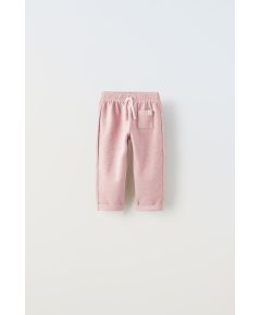 Zara Текстурированные брюки с ярлыком , Цвет: Розовый, Размер: 1½ лет (86 см)