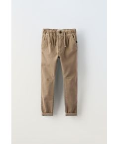 Zara  darted super stretch trousers , Цвет: Бежевый, Размер: 6 лет (116 см)