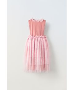 Zara Платье-костюм "принцесса тюль" , Цвет: Розовый, Размер: 3-4 лет (104 см)