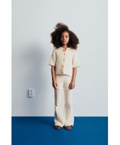 Zara Вязаные брюки с эластичным поясом, Цвет: Бежевый, Размер: 6-7 лет (120 см)