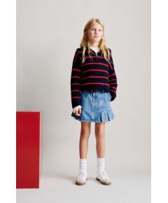 Zara Юбка denim box pleat skort , Цвет: Синий, Размер: 6 лет (116 см)