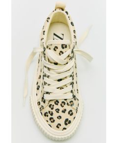 Zara Leopard plimsolls , Цвет: Бежевый, Размер: 29 (18,3 см)