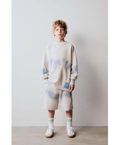 Zara Плюшевые бермуды с разделителем tie-dye , Цвет: Синий, Размер: 6 лет (116 см)