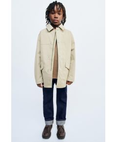 Zara Это тренчкот из коллекции true neutrals, Цвет: Бежевый, Размер: 6-7 лет (120 см)