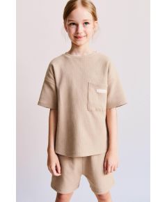 Zara 6-14 лет/обычная вафельная текстура комплектация , Цвет: Коричневый, Размер: 6-7 лет (120 см)