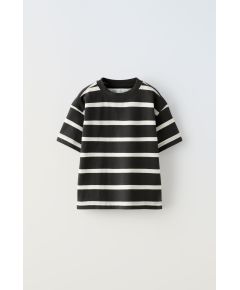 Zara Полосатая футболка из тяжелого хлопка с ярлыком , Цвет: multicolor, Размер: 6-7 лет (120 см)