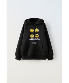 Zara Newmoji hoodie , Цвет: Черный, Размер: 6-7 лет (120 см)