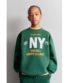 Zara Толстовка ny , Цвет: Зеленый, Размер: 6-7 лет (120 см)