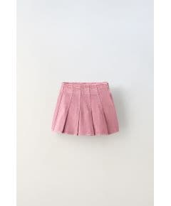 Zara Юбка denim box pleat skort , Цвет: Розовый, Размер: 6 лет (116 см)