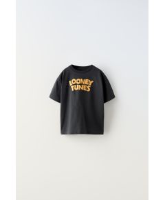 Zara Футболка с принтом looney tunes™ , Цвет: Серый, Размер: 9-12 месяцев (80 см)