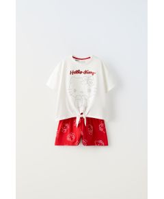 Zara Двухчастный костюм hello kitty для девочек 6-14 лет , Цвет: Красный, Размер: 6-7 лет (120 см)