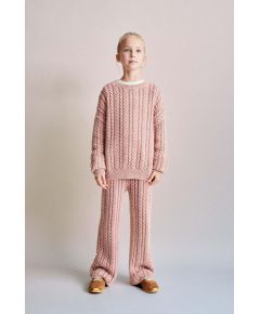 Zara Свитер с косами , Цвет: Розовый, Размер: 6-7 лет (120 см)