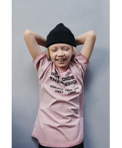 Zara Футболка с эффектом выцветания и надписью , Цвет: Розовый, Размер: 6-7 лет (120 см)